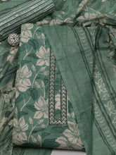 Neck Patti Cotton Blend Unstitched Suit Piece With Dupatta